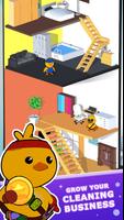 Duck Cleaning Merge: Idle Inc. الملصق
