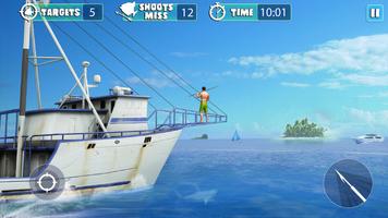 Fish Hunting Game 2020: Deep Sea Shark Shooting capture d'écran 1