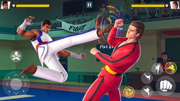 Karate lutando kung fu jogo Cartaz