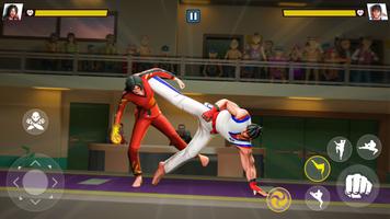 Karate lutando kung fu jogo imagem de tela 1