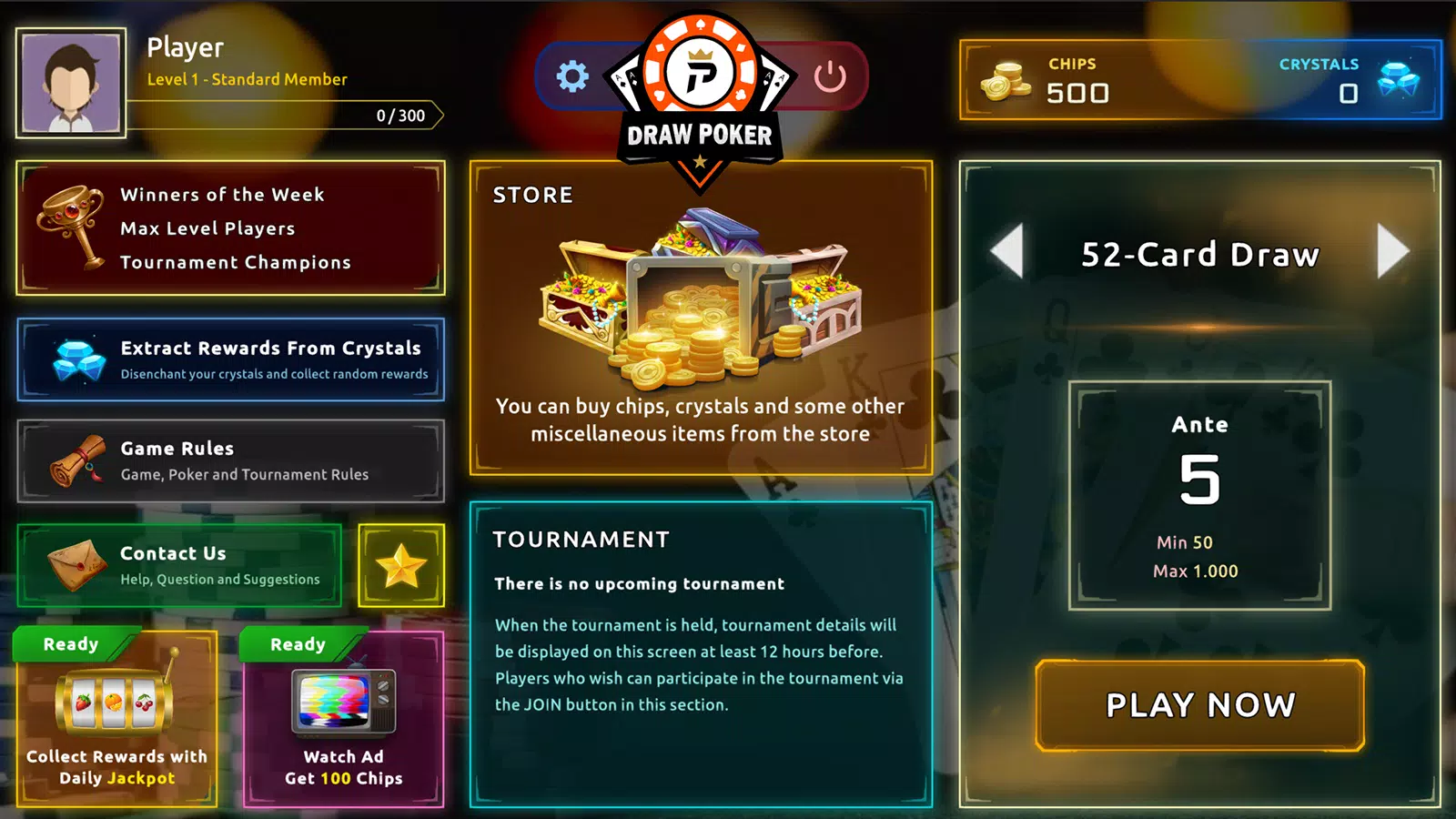 Draw Poker Online