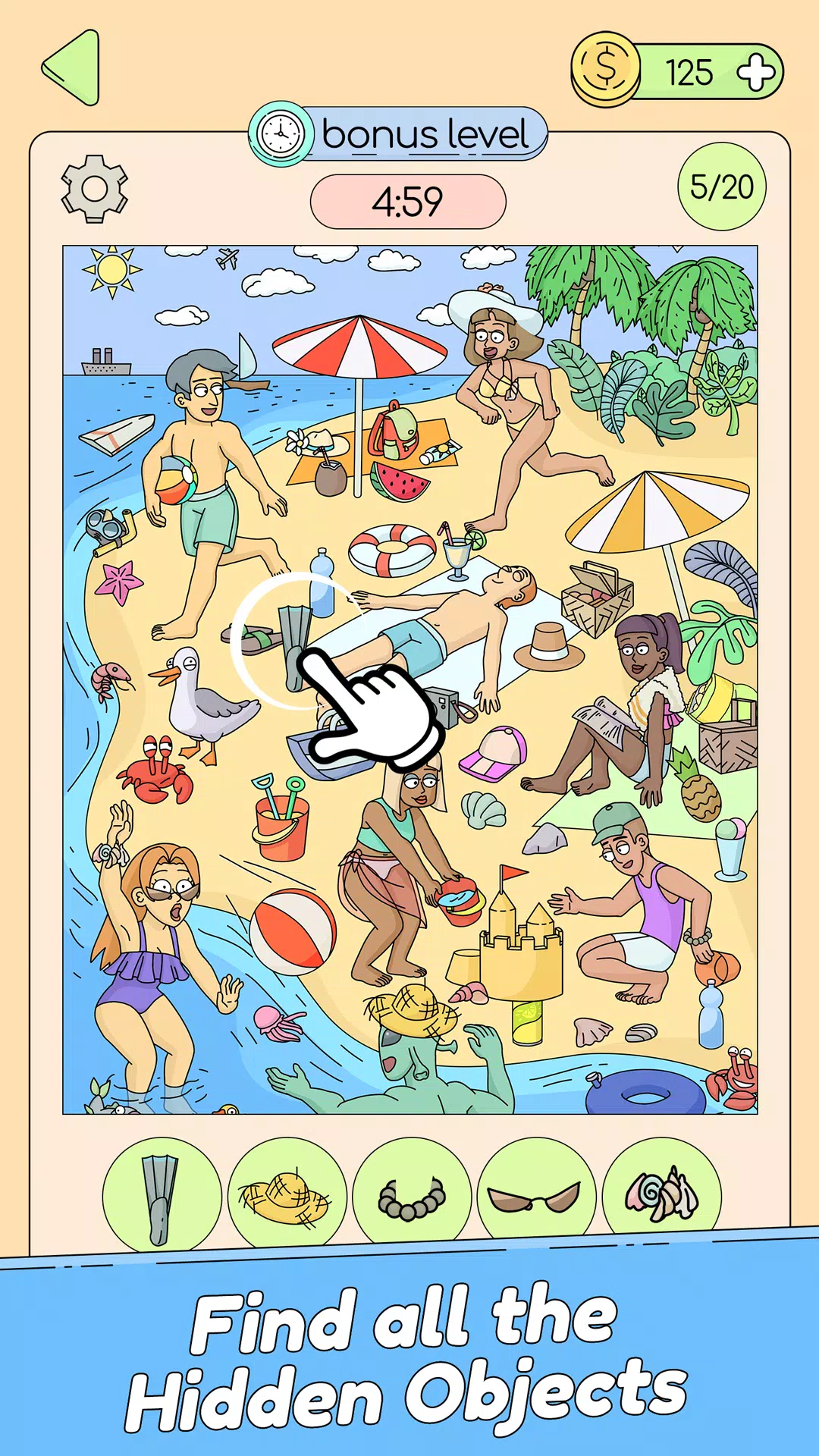 Find & Tap Hidden Objects Game