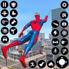 Flying Rope Hero Man Spider icon