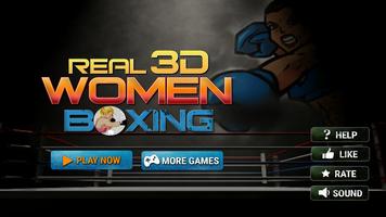 Real 3D Women Boxing Affiche