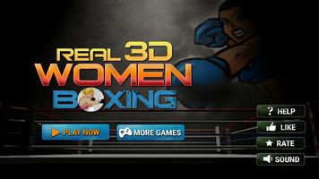 Real 3D Women Boxing Plakat