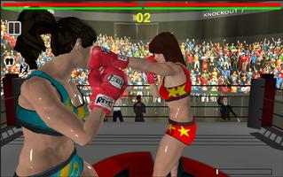 Real 3D Women Boxing تصوير الشاشة 2