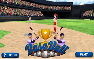 Baseball Game HomeRun Affiche
