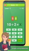 Math Master Games, Add, Substrac, Multiply, Divide capture d'écran 3