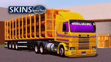 Skins World Truck Driving Simu Affiche