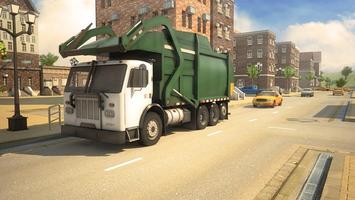 Garbage Truck Simulator 3D Rac Affiche