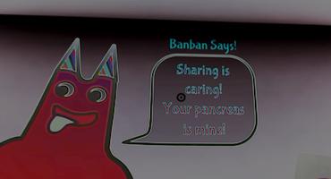 Horror Banban Of Garten Scary Cartaz