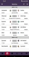 Matches and live scores for Spanish League 19/20 screenshot 1