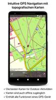 Topo GPS Deutschland Plakat
