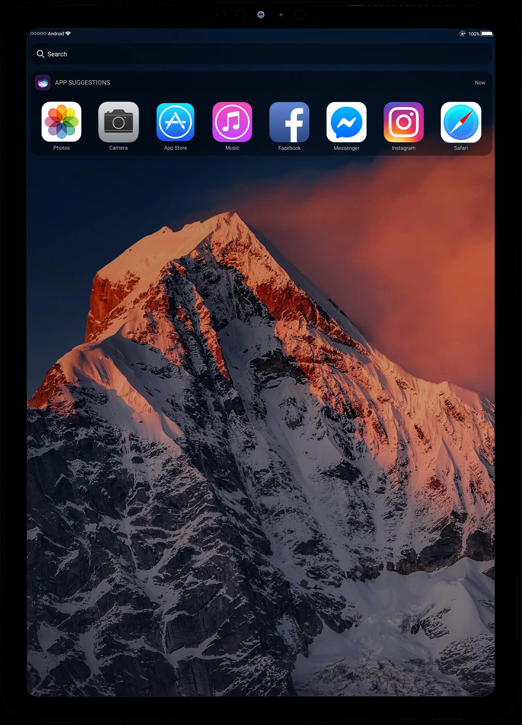 Ios launcher 18 pro. IOS Launcher приложение синее.