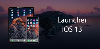 Launcher iOS الملصق