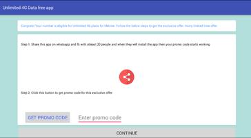 Unlimited 4G Data free app capture d'écran 2