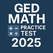 GED Math Practice Test 2025 أيقونة