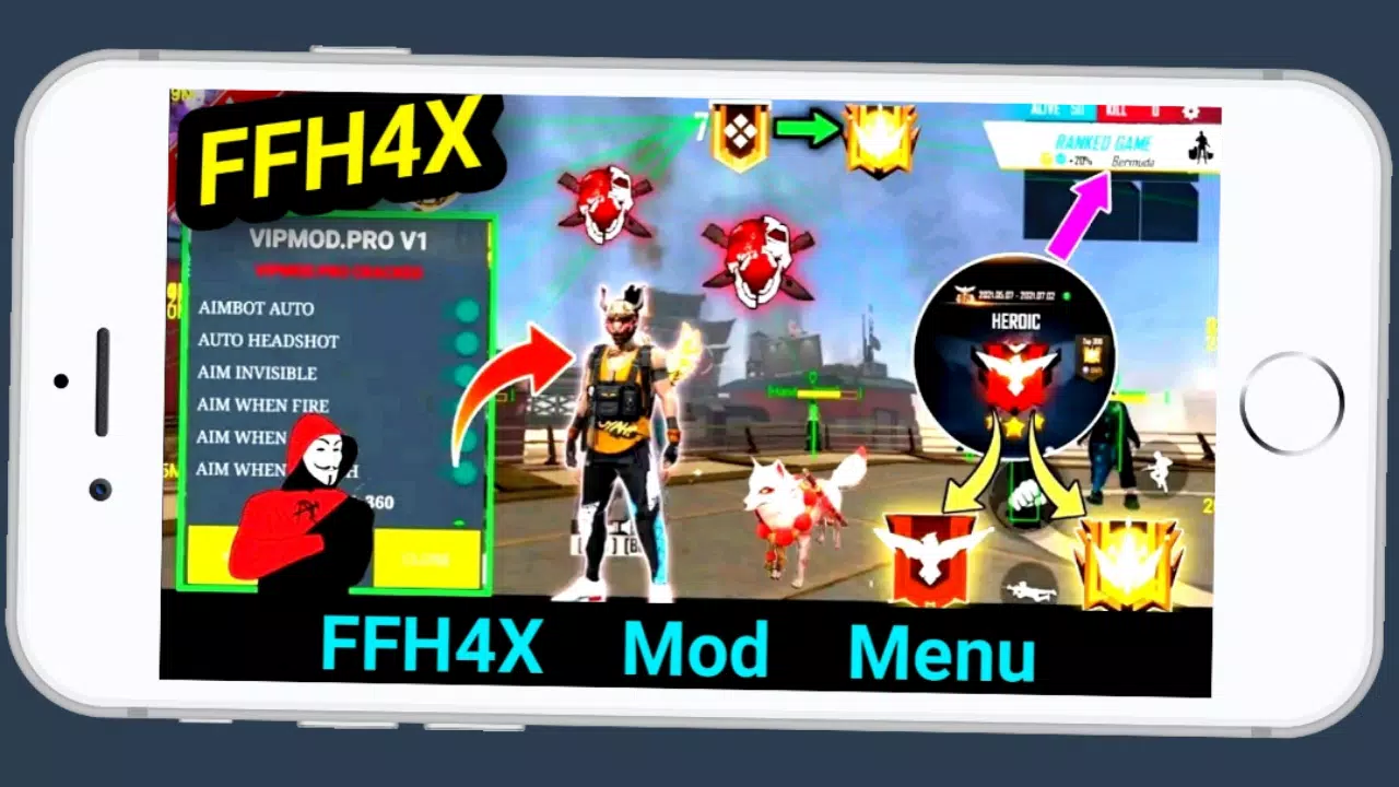 Download do APK de Ffh4x Mod Menu Fire Hack FF para Android