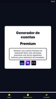 Generador de Cuentas Premium اسکرین شاٹ 1