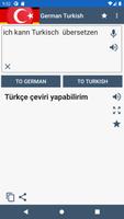 Deutsch Türkisch Übersetzer Plakat