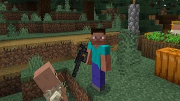 MCPE Gun 3D Mod Weapon-poster