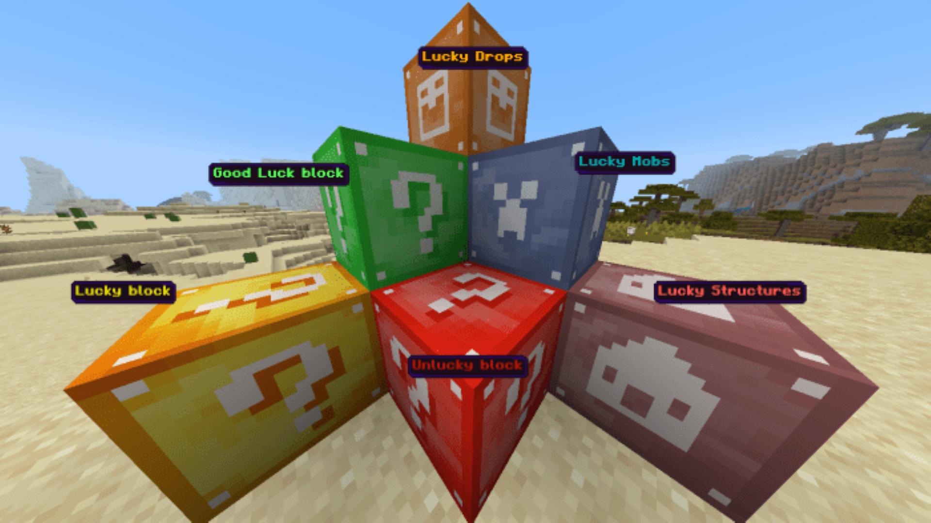 Rainbow Lucky Block Addon  Minecraft PE Mods & Addons