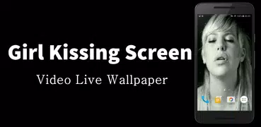 Girl Kissing Screen Video Wall
