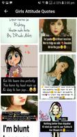 Girls Attitude Quotes Poster