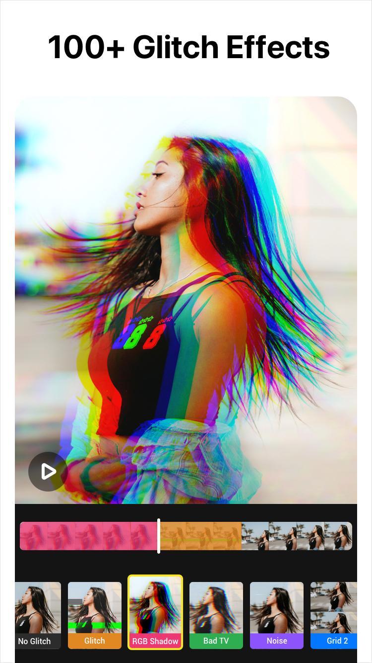 Video Editor Glitch Video Effects For Android Apk Download - the 2 hair glitch roblox