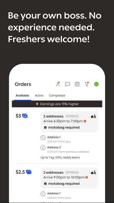 Borzo Delivery Partner screenshot 1