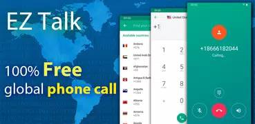 EZ Talk---グローバルコールフリー & 2番目の電話番号