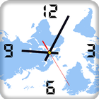 Horloge mondiale - Heure date icône