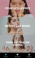 Yoga Du Visage en Français Affiche