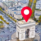 Live Earth Map & Route Planner أيقونة