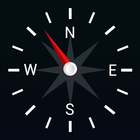 ikon kompas aplikasi dan arah pelacak
