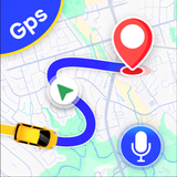 GPS navegação por voz mapa ícone