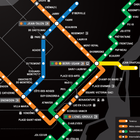 Plan du métro de Montréal icône