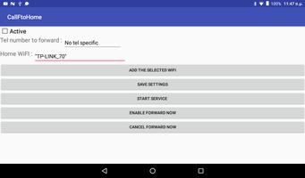 Automatic Call Forward syot layar 1