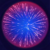 Color Fireworks. Lines connect icon