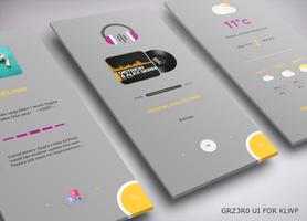 GR Z3R0 UI for Klwp Poster