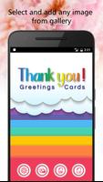 Thank You Greeting Card Maker Affiche