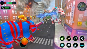 Grand Elephant Robot Jet game Poster