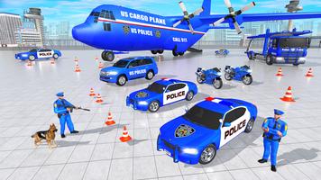 Police Vehicle Cargo Truck Sim اسکرین شاٹ 1