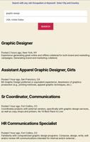 Graphic Design Jobs capture d'écran 1