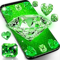 Green diamond shiny wallpapers APK download