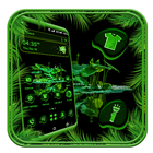 Green Leaves Theme Launcher أيقونة