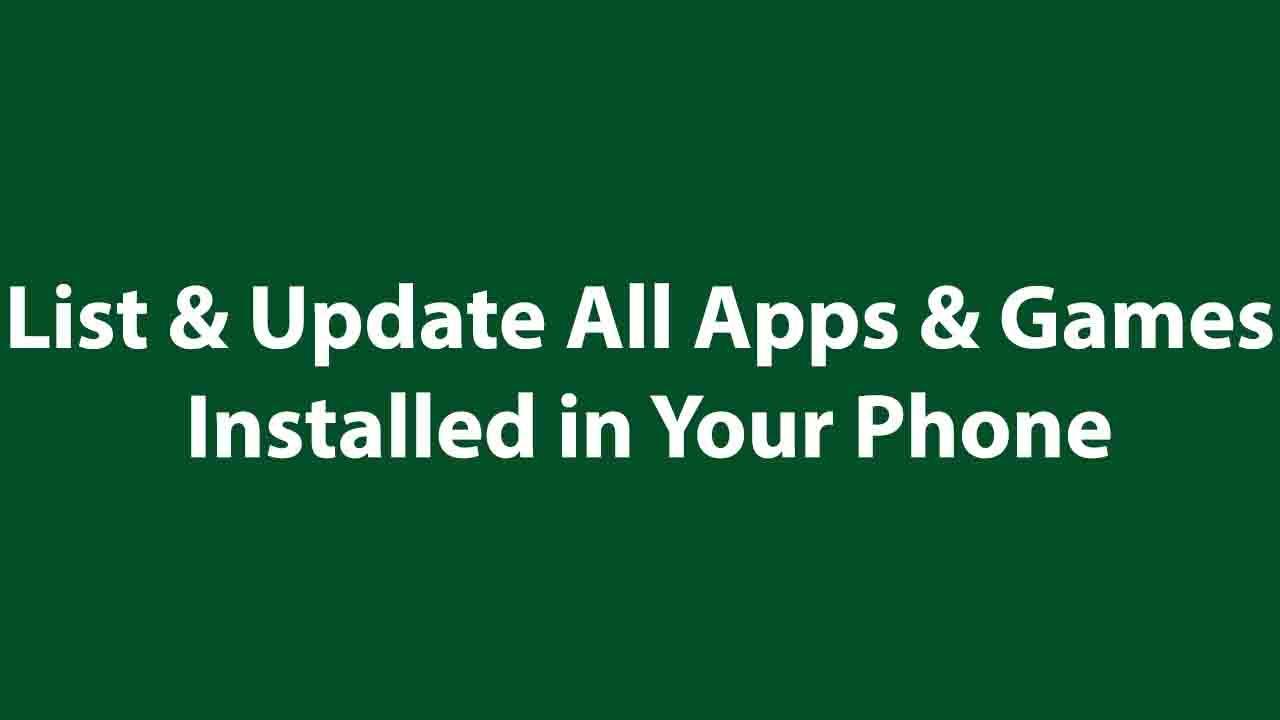 My Apps Updates List All Apps And Games Update For Android Apk Download