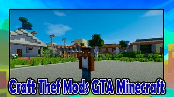 Craft Thef Mods GTA Minecraft poster