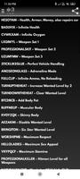 SA cheat codes اسکرین شاٹ 2