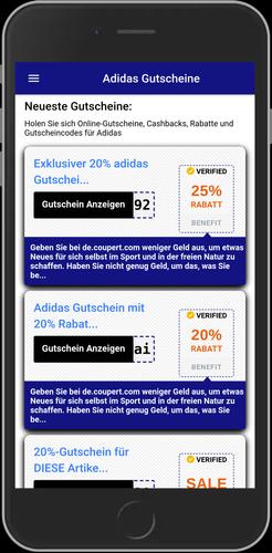 Descarga de APK de Gutscheine für Adidas Promo Code para Android